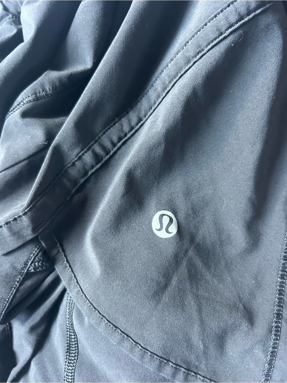 lululemon athletica Black Women's Athletic Shorts - Lightweight Run Shorts - Picture 3 of 4